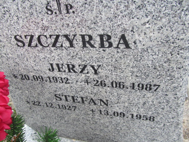 Stefan Szczyrba 1927 Mikołów Paniowy - Grobonet - Wyszukiwarka osób pochowanych