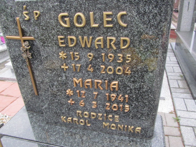 Maria Golec 1941 Mikołów Paniowy - Grobonet - Wyszukiwarka osób pochowanych